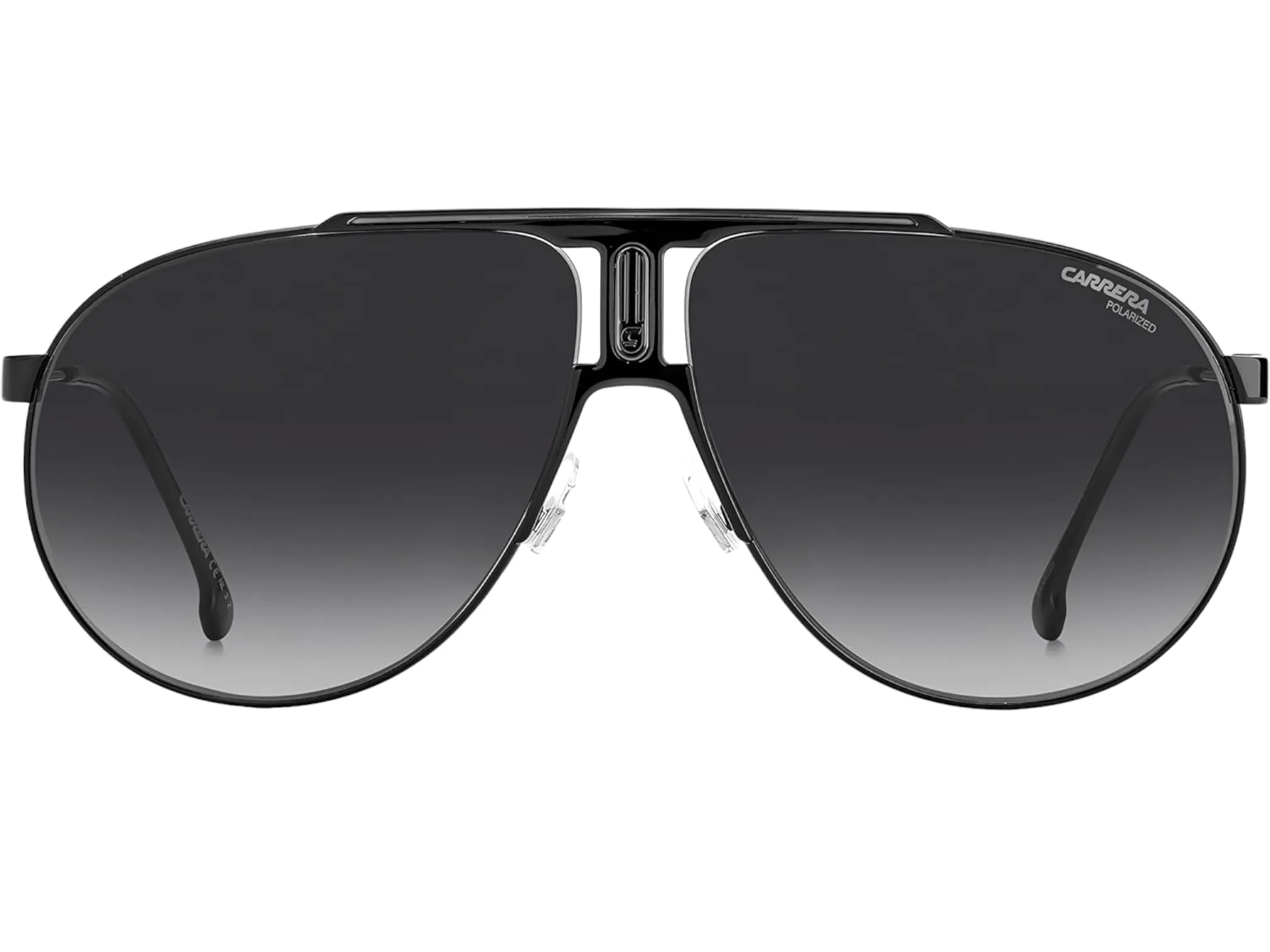 CARRERA Unisex PANAMERIKA65 Ruthenium Frame Gray Polarized Aviator Sunglasses