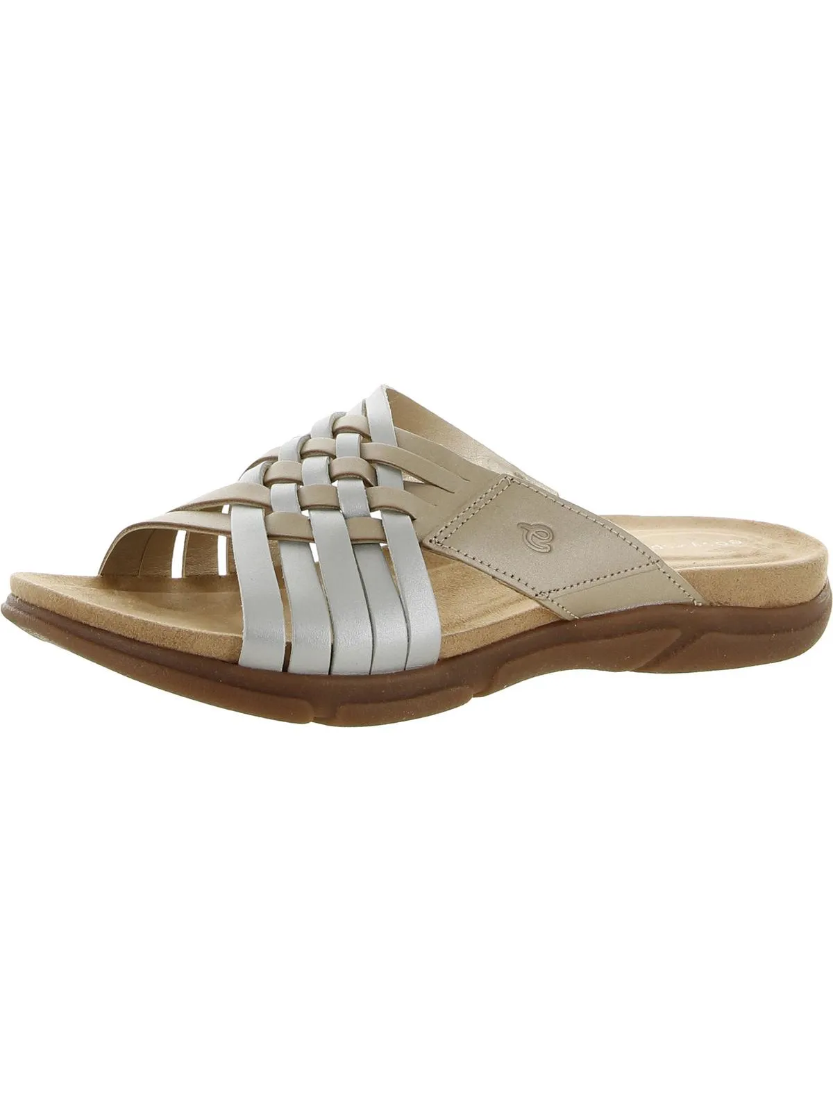 Meadow Womens Leather Comfort Wedge Sandals
