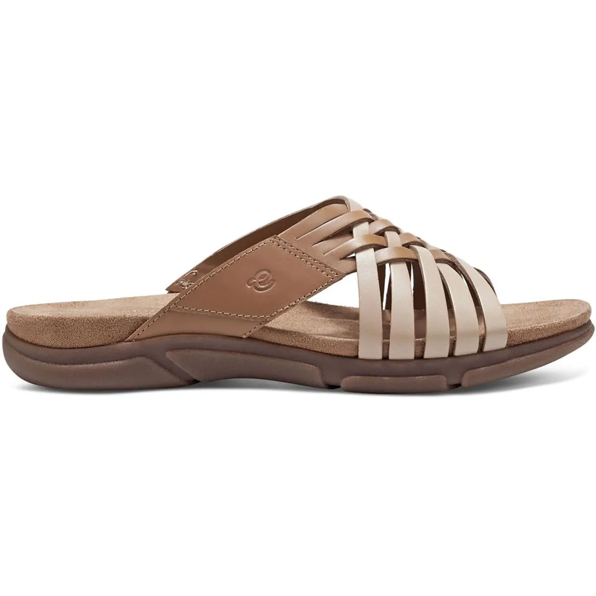 Meadow Womens Leather Comfort Wedge Sandals
