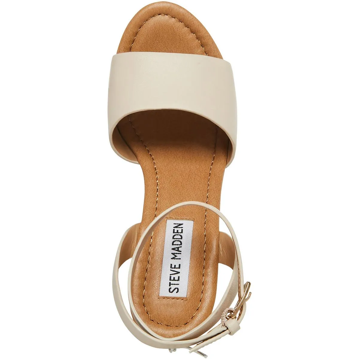 Welsh Womens Leather Buckle Wedge Heels